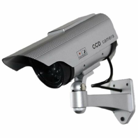 SPT SECURITY SYSTEMS Dummy Camera with Solar Powered LED Light, Silver SP476291